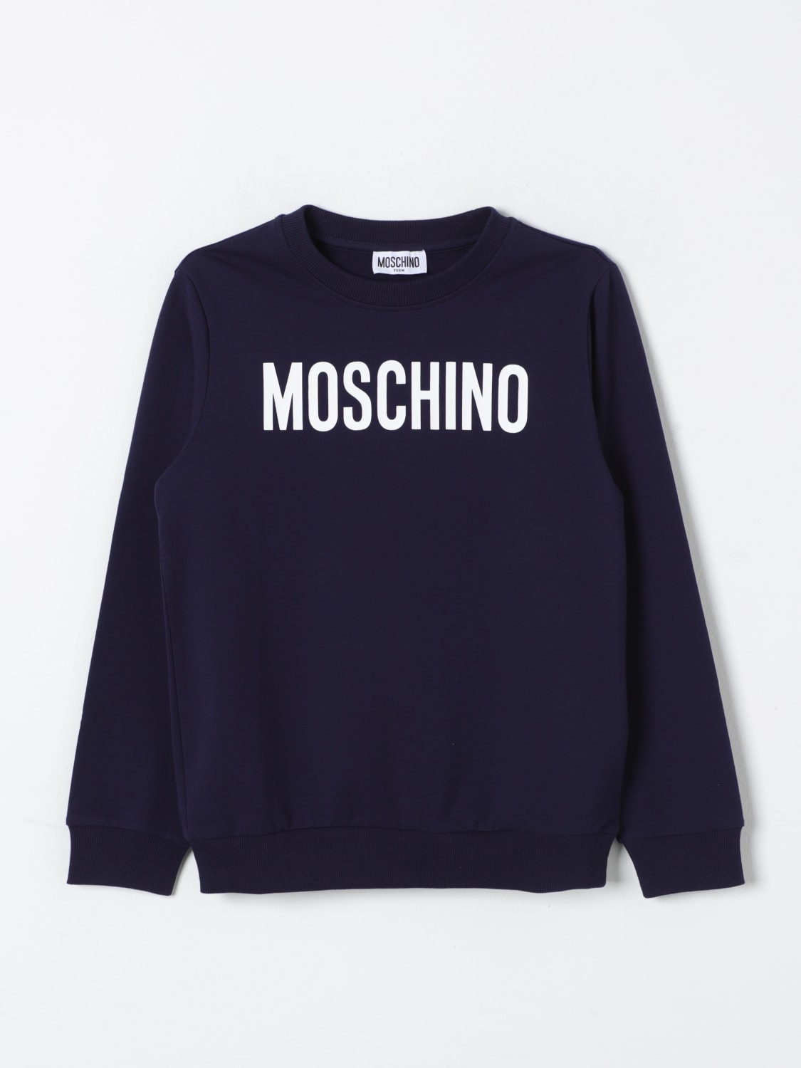 MOSCHINO SWEATER: Sweater kids Moschino, Navy - Img 1