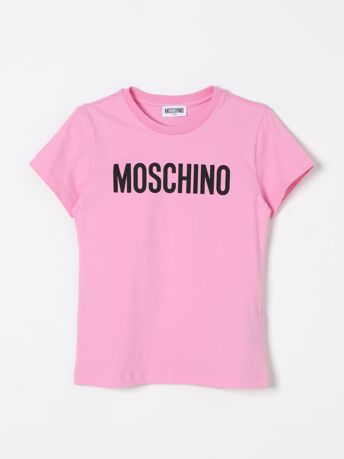 MOSCHINO T-SHIRT: T-shirt kids Moschino, Pink - Img 1