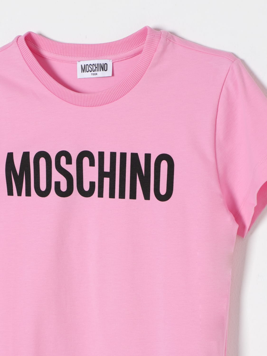 MOSCHINO T-SHIRT: T-shirt kids Moschino, Pink - Img 3