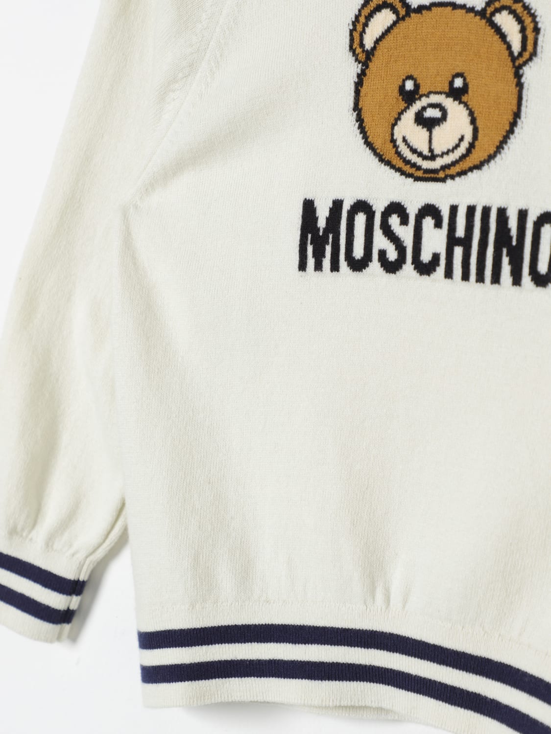 MOSCHINO PULL: Pull enfant Moschino, Blanc - Img 3