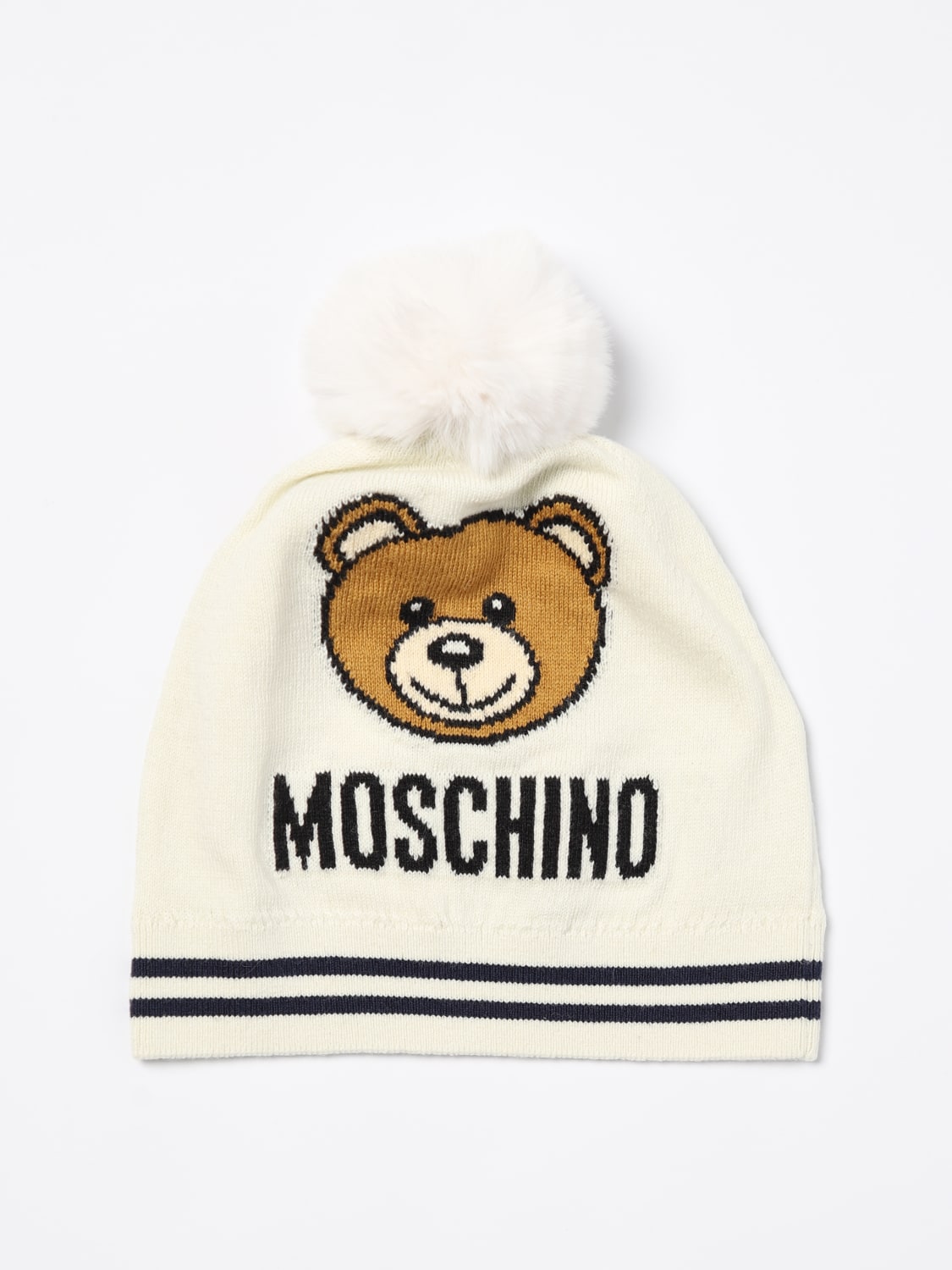 MOSCHINO GIRLS' HATS: Girls' hats kids Moschino, White - Img 1