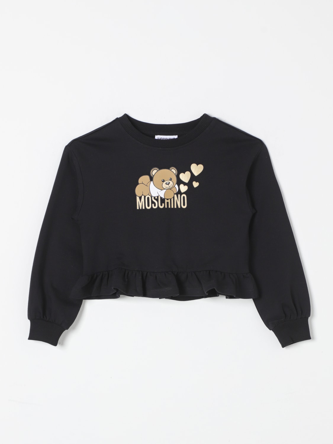 MOSCHINO PULLOVER: Pullover kinder Moschino, Schwarz - Img 1