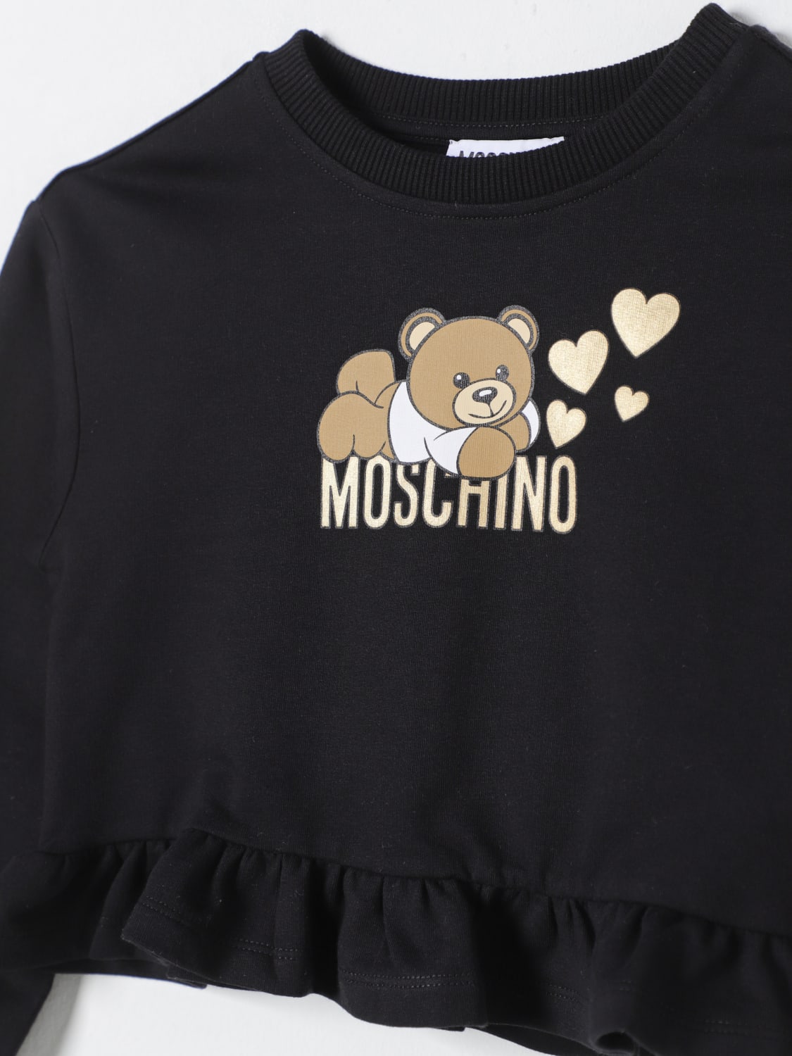 MOSCHINO PULLOVER: Pullover kinder Moschino, Schwarz - Img 3