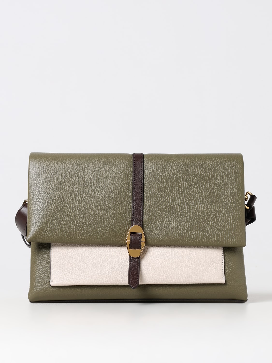 COCCINELLE CROSSBODY BAGS: Shoulder bag woman Coccinelle, Moss Green - Img 1