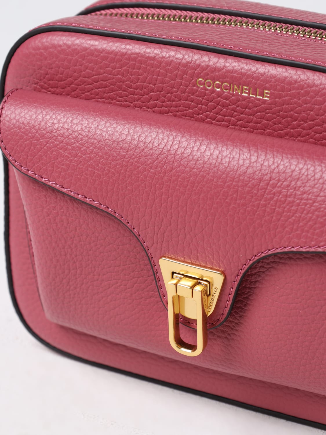 COCCINELLE MINI BAG: Shoulder bag woman Coccinelle, Blush Pink - Img 3