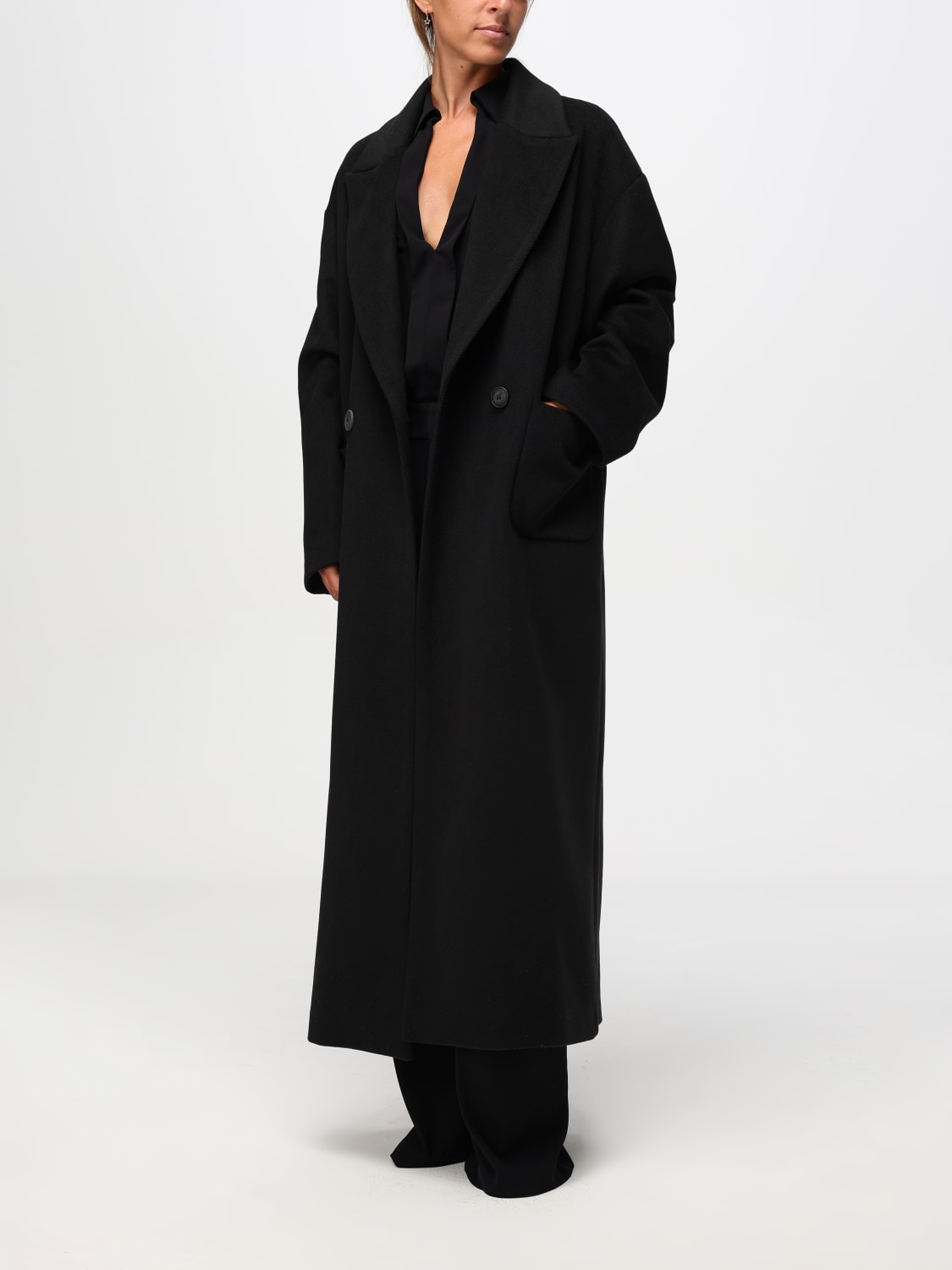 HANITA COAT: Coat woman Hanita, Black - Img 2