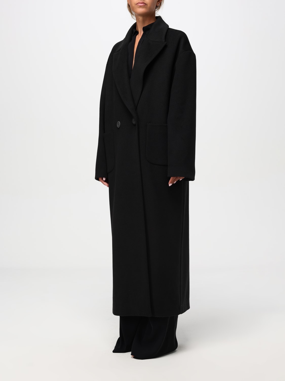 HANITA COAT: Coat woman Hanita, Black - Img 4