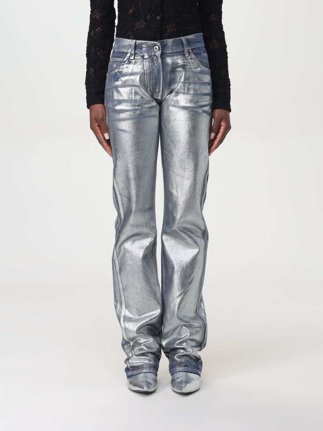 Giglio Jeans MSGM in denim laminato