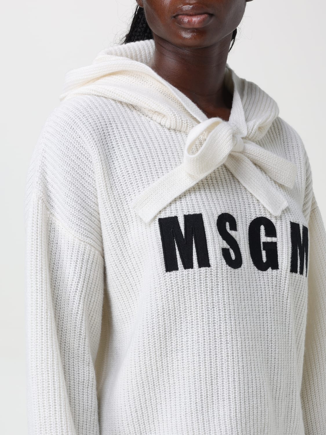 MSGM スウェットシャツ: セーター レディース MSGM, ホワイト - Img 3