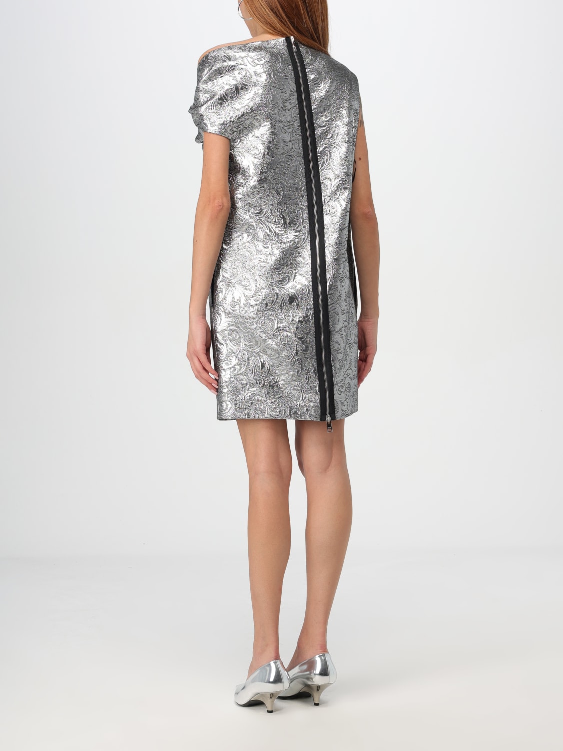 MSGM DRESS: Dress woman MSGM, Silver - Img 2