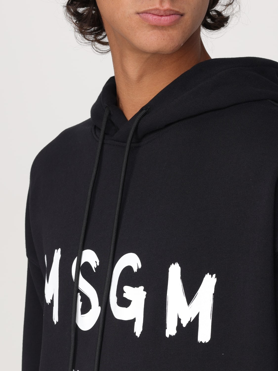 MSGM SWEATSHIRT: Sweatshirt herren MSGM, Schwarz - Img 4