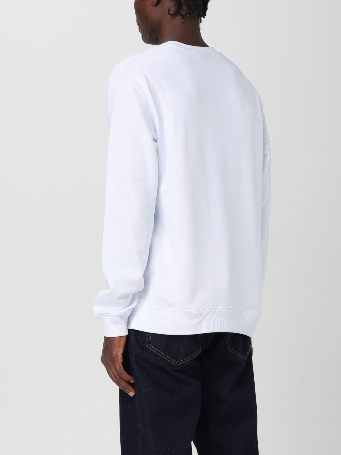 MSGM SWEATSHIRT: Sweatshirt herren MSGM, Weiss 2 - Img 3