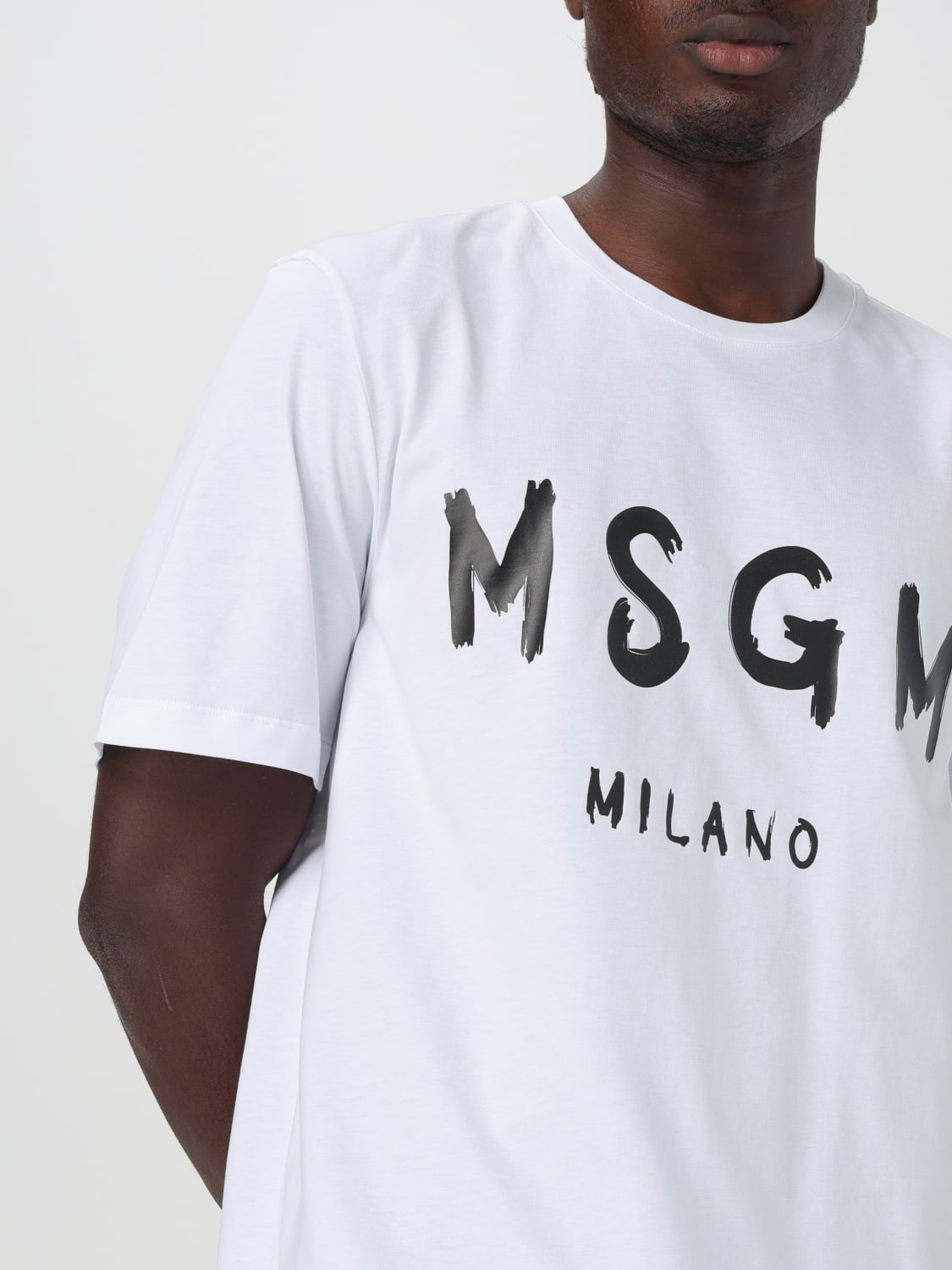 MSGM T-SHIRT: T-shirt men MSGM, White - Img 3