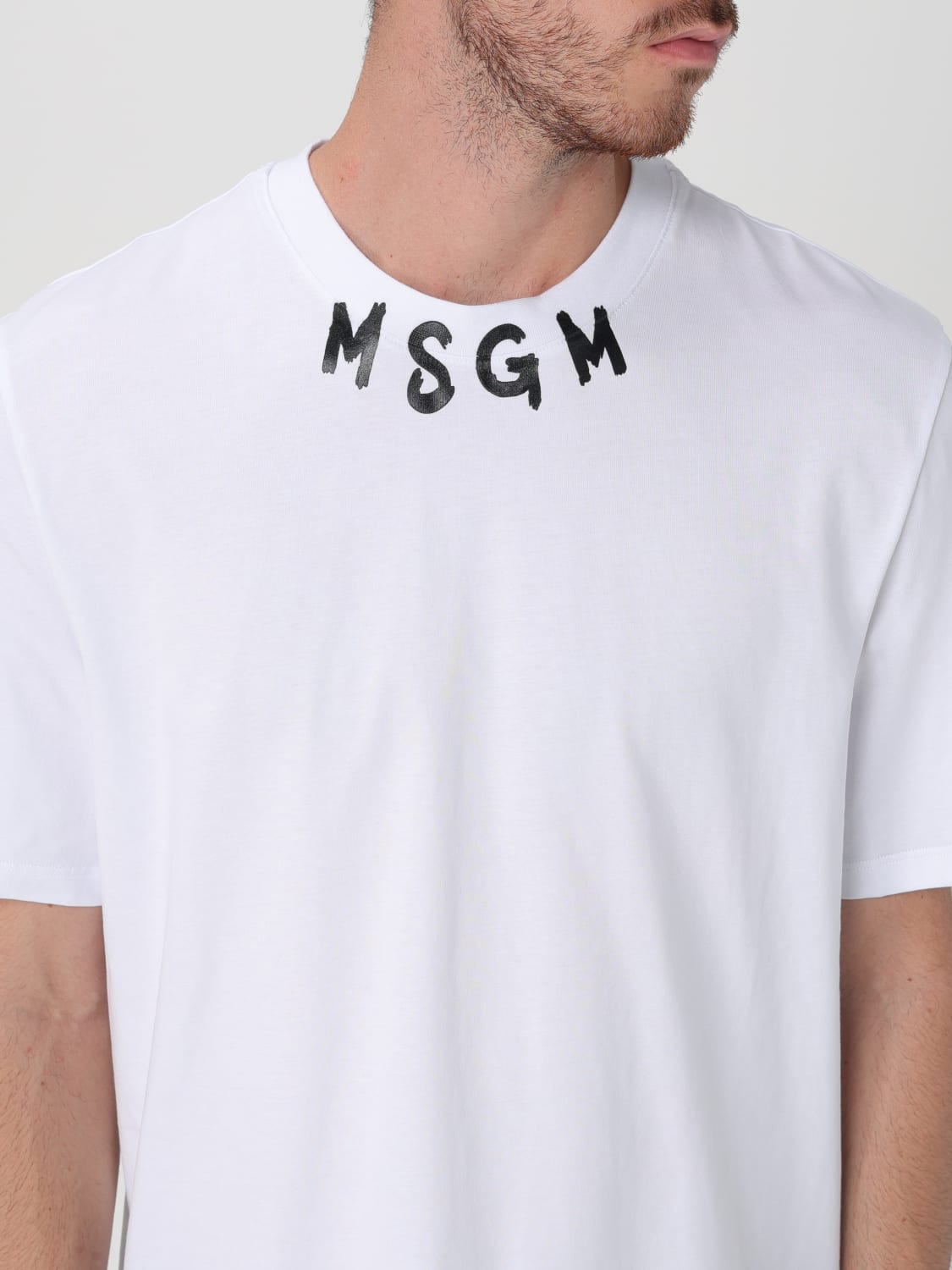 MSGM 티셔츠: 티셔츠 남성 MSGM, 화이트 - Img 3