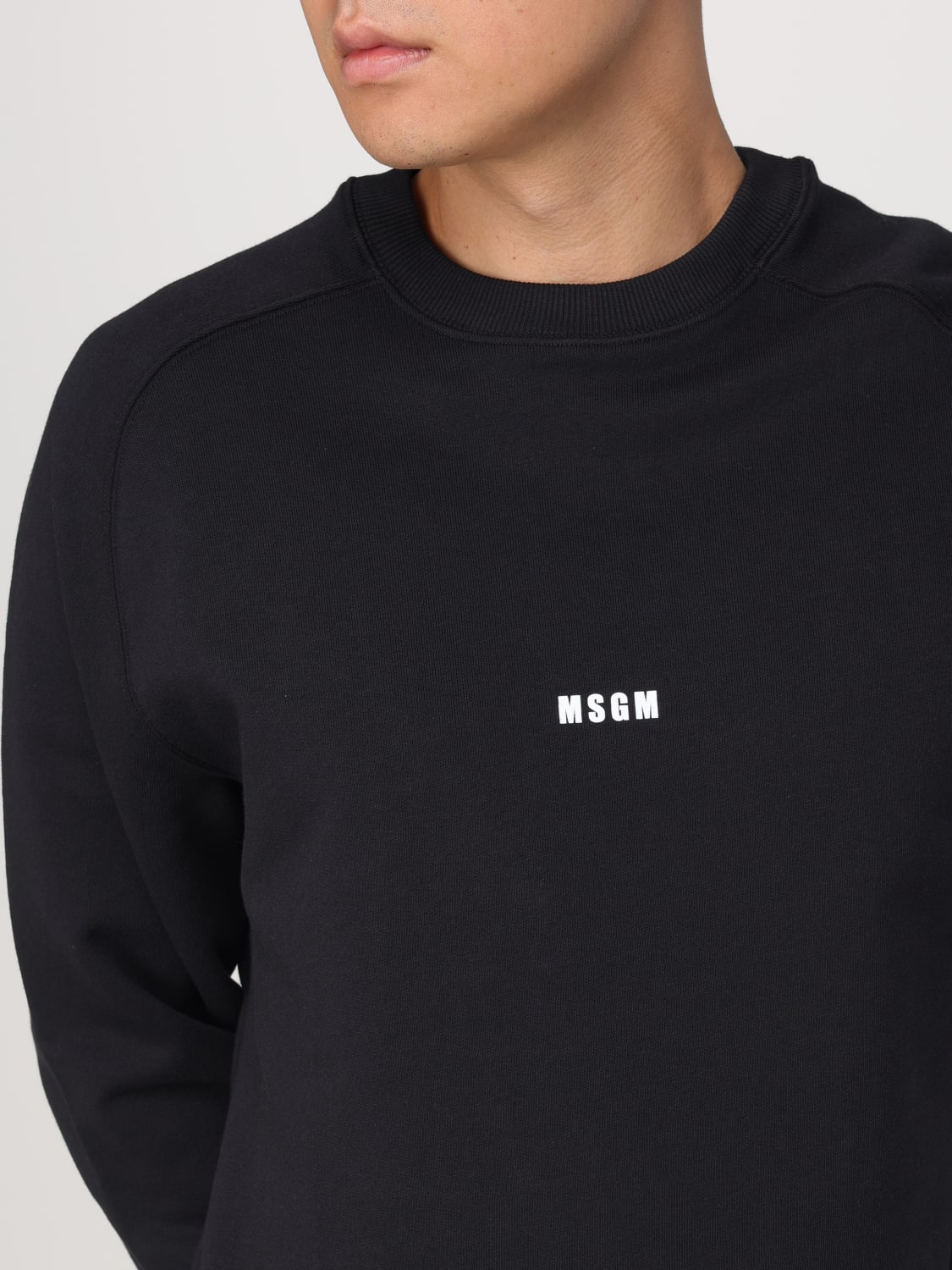 MSGM SWEATSHIRT: Sweatshirt men MSGM, Black - Img 4