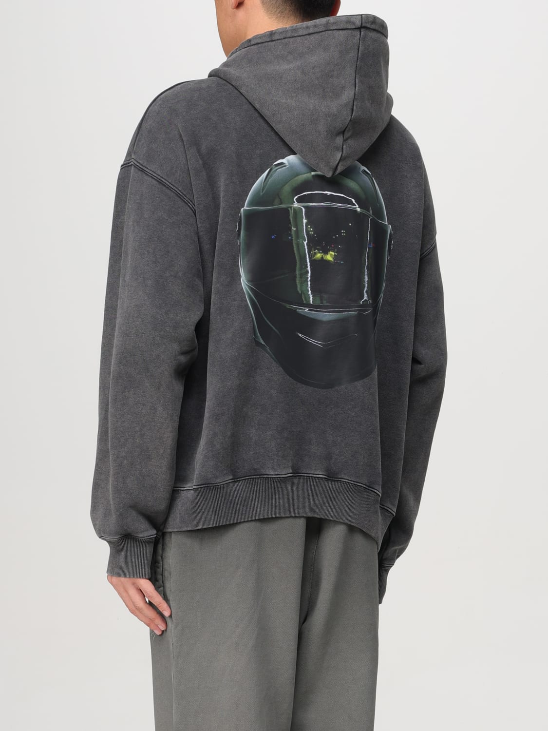 MSGM SWEATSHIRT: Sweatshirt homme MSGM, Gris - Img 3