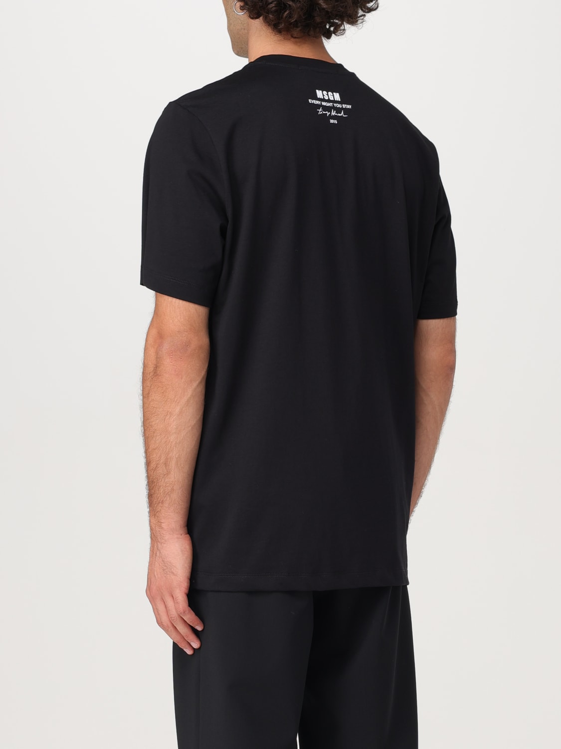 MSGM T-SHIRT: T-shirt men MSGM, Black - Img 2