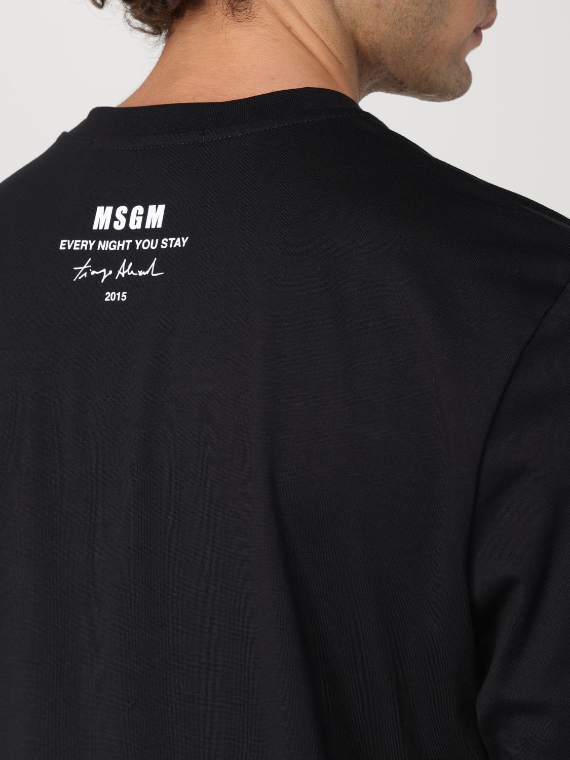 MSGM T-SHIRT: T-shirt men MSGM, Black - Img 3