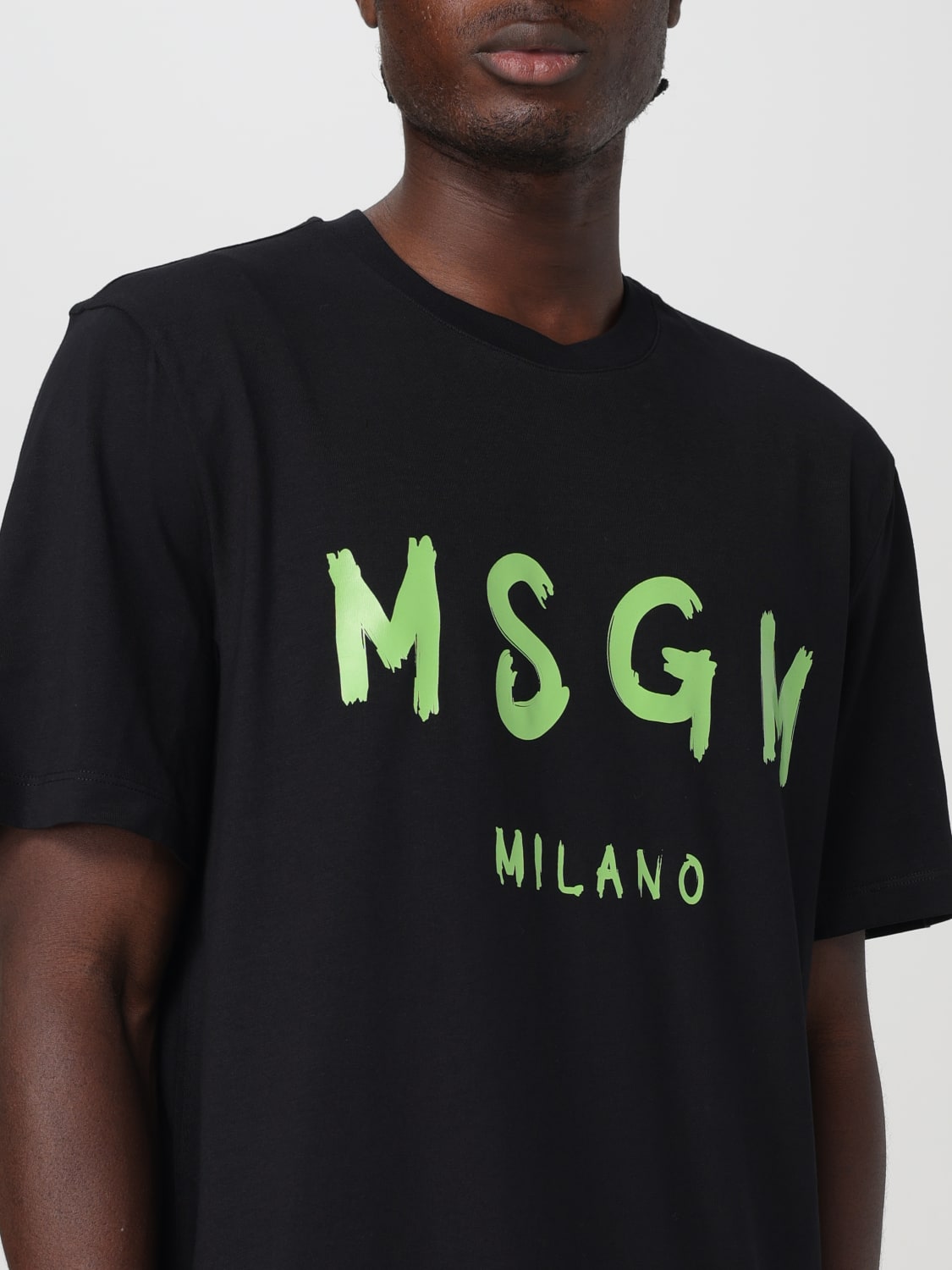 MSGM T-SHIRT: T-shirt men MSGM, Black - Img 3