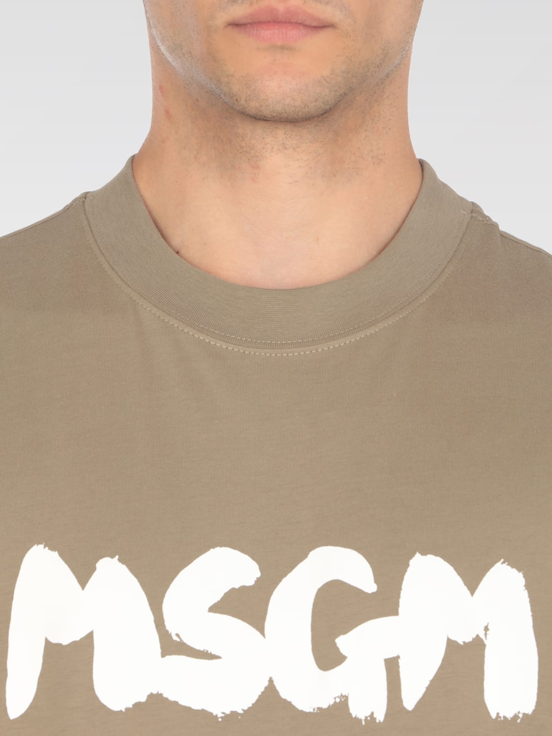 MSGM T-SHIRT: T-shirt men MSGM, Green - Img 4