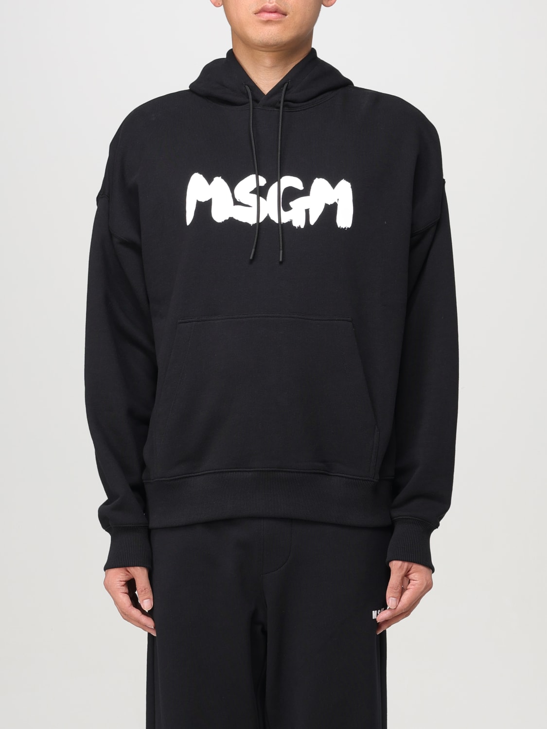 MSGM 스웨트셔츠: 스웨트셔츠 남성 MSGM, 블랙 - Img 1