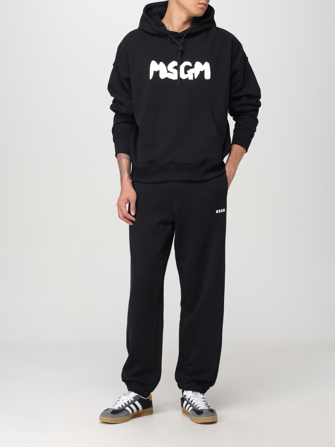 MSGM 스웨트셔츠: 스웨트셔츠 남성 MSGM, 블랙 - Img 2