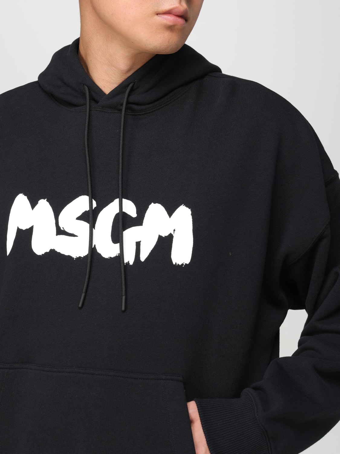 MSGM 스웨트셔츠: 스웨트셔츠 남성 MSGM, 블랙 - Img 4