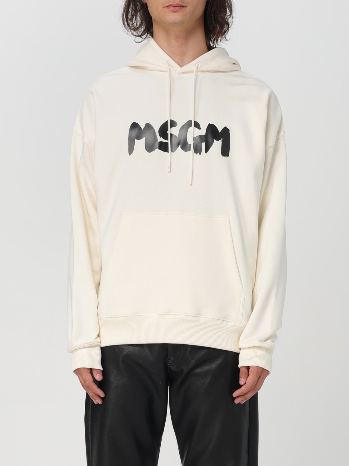 MSGM スウェットシャツ: スウェットシャツ メンズ MSGM, ナチュラル - Img 1