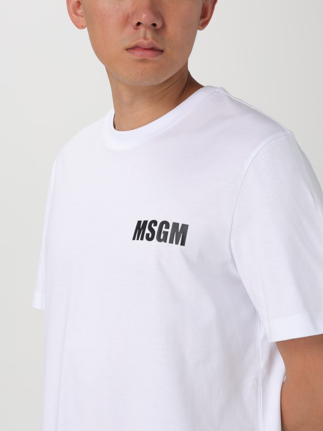 MSGM 티셔츠: 티셔츠 남성 MSGM, 화이트 - Img 4