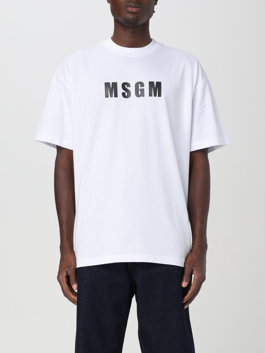 Giglio T-shirt in cotone con logo MSGM