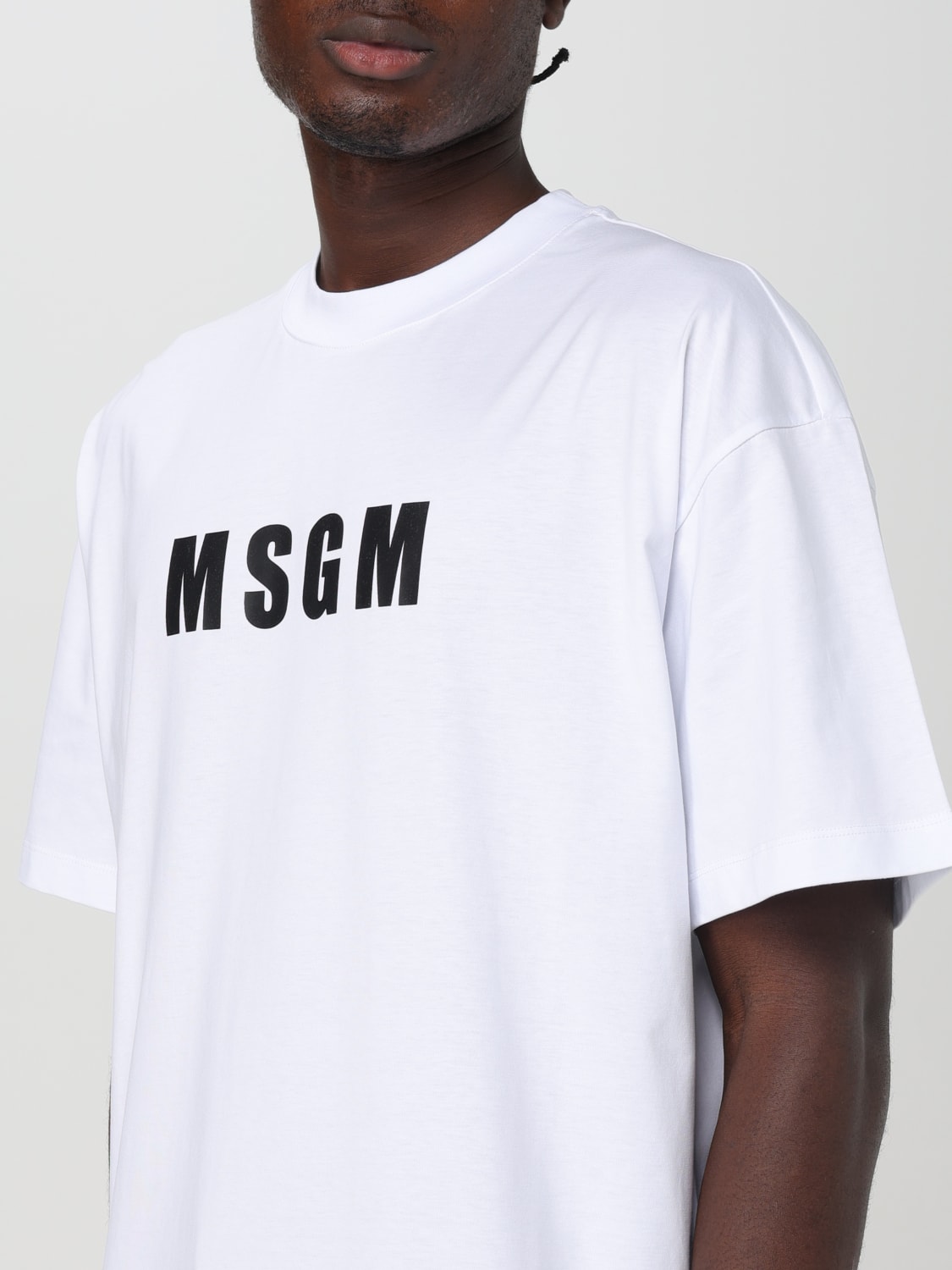 MSGM T-SHIRT: T-shirt men MSGM, White - Img 3