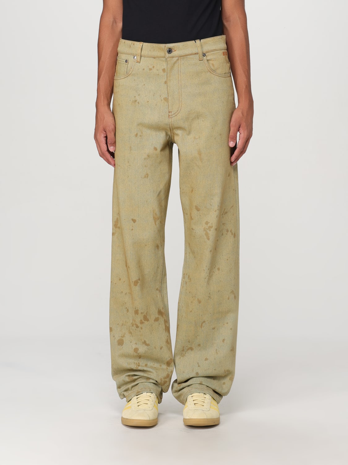 Giglio Jeans MSGM in denim effetto painted