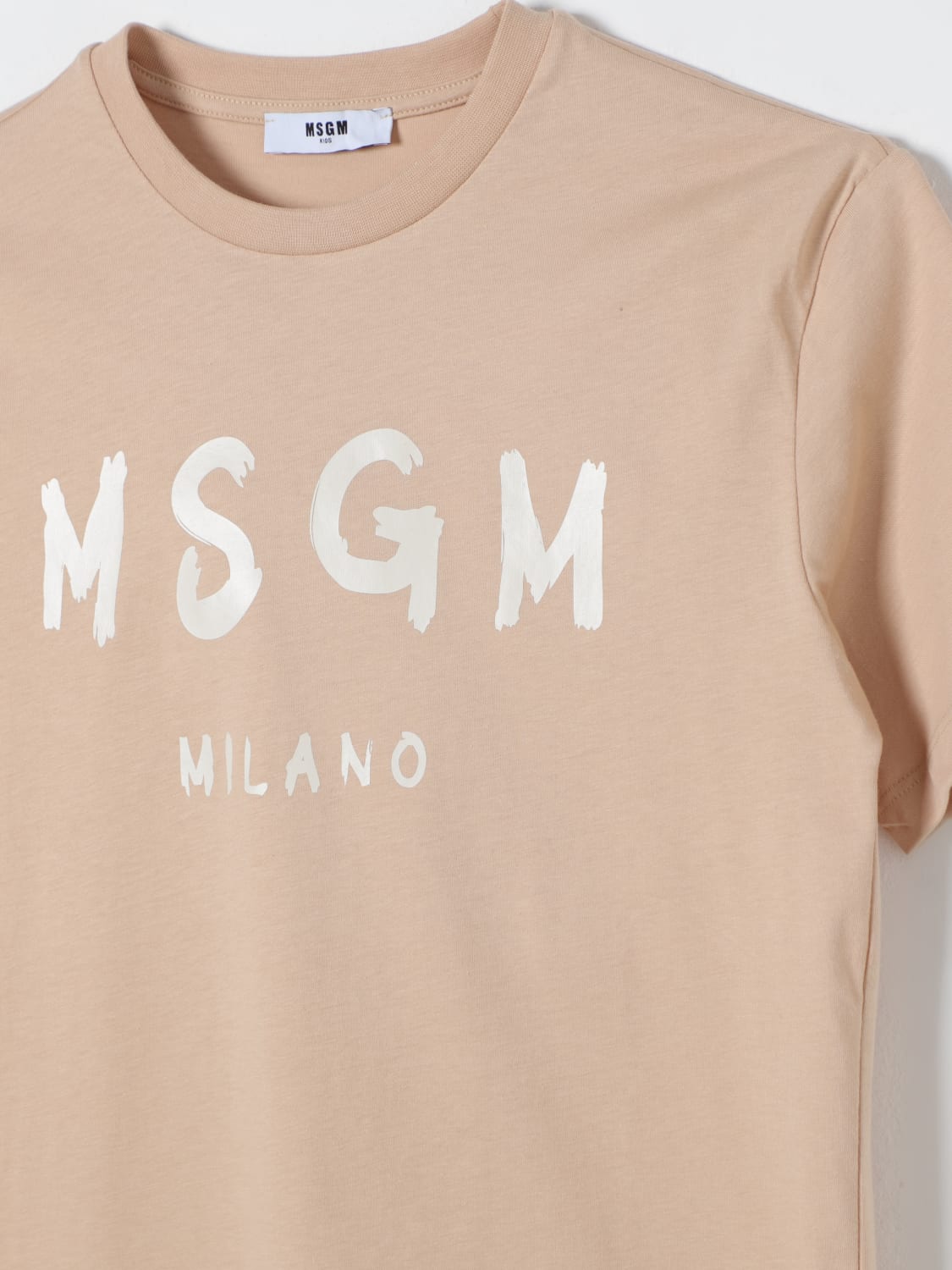 MSGM KIDS T-SHIRT: T-shirt kids MSGM Kids, Beige - Img 3