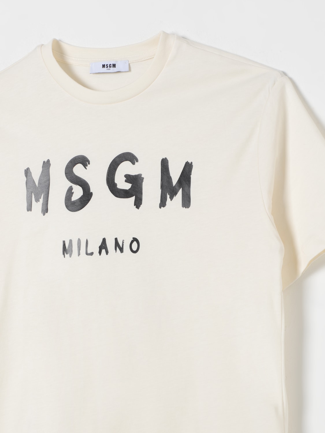 MSGM KIDS T-SHIRT: T-shirt kids MSGM Kids, Cream - Img 3