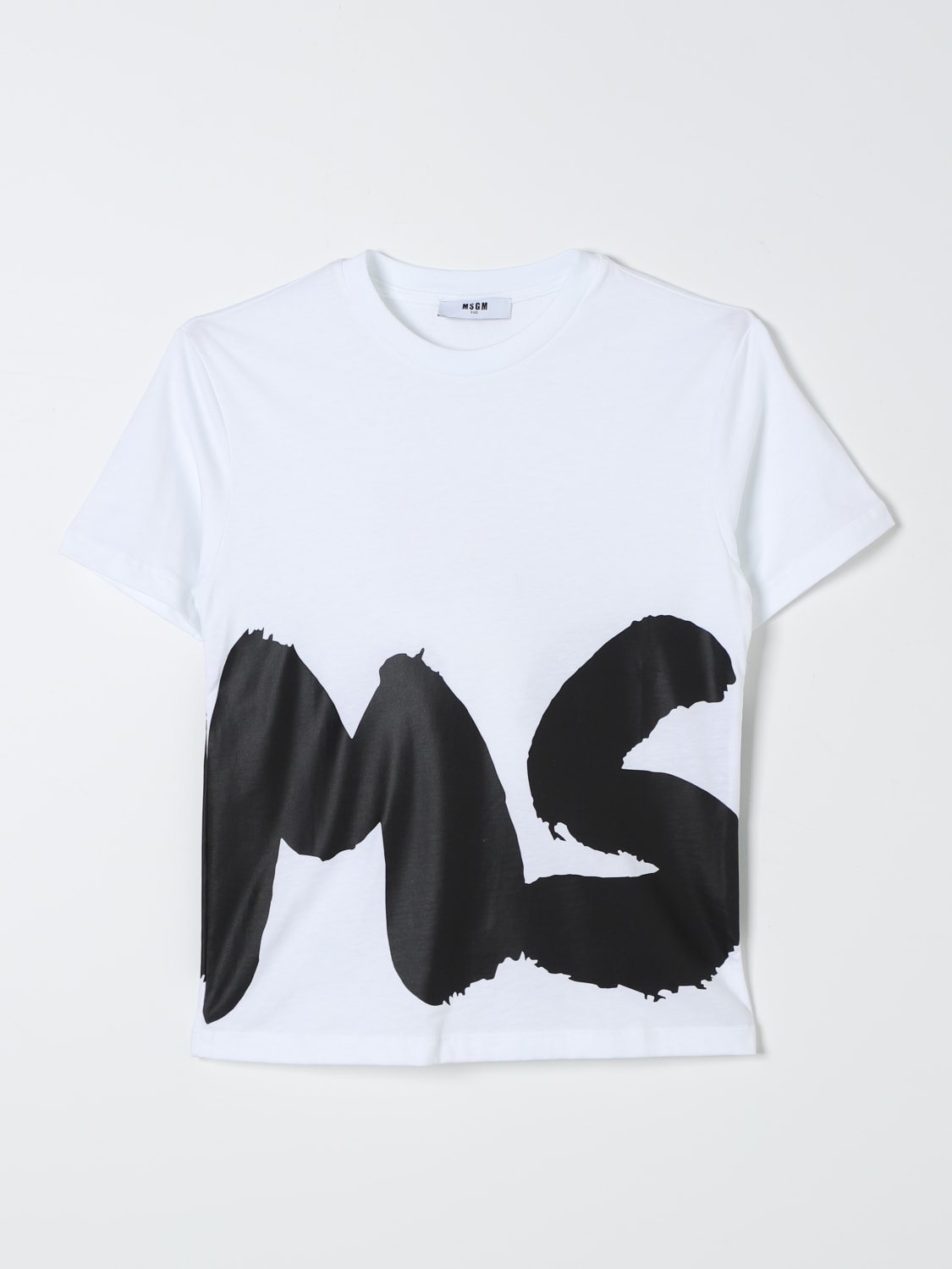 MSGM KIDS T-SHIRT: T-shirt kinder MSGM Kids, Weiß - Img 1