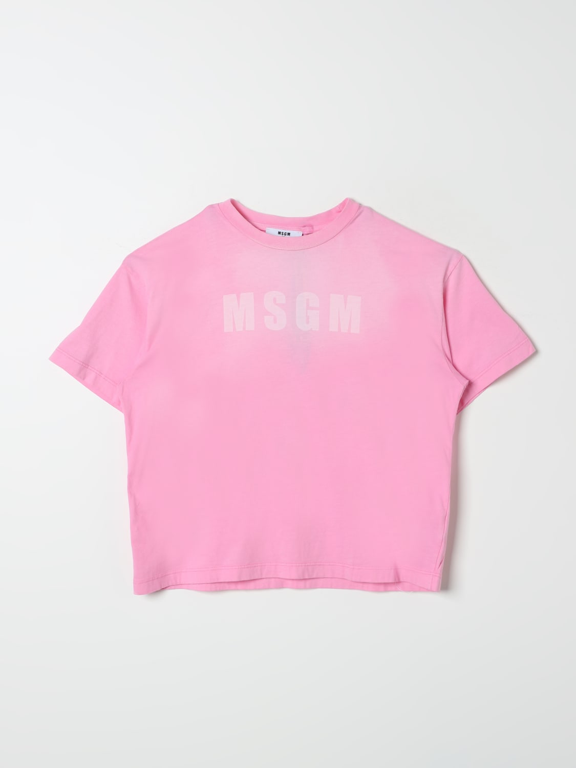 MSGM KIDS T-SHIRT: T-shirt kids MSGM Kids, Pink - Img 1