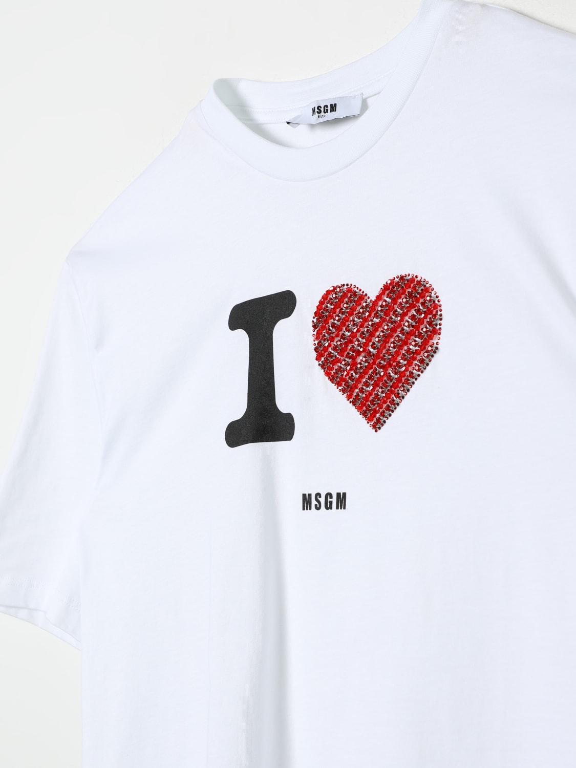 MSGM KIDS T-SHIRT: T-shirt kids MSGM Kids, White - Img 3