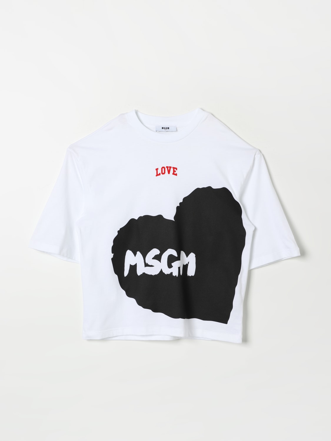 MSGM KIDS CAMISETAS: Jersey niños MSGM Kids, Blanco - Img 1