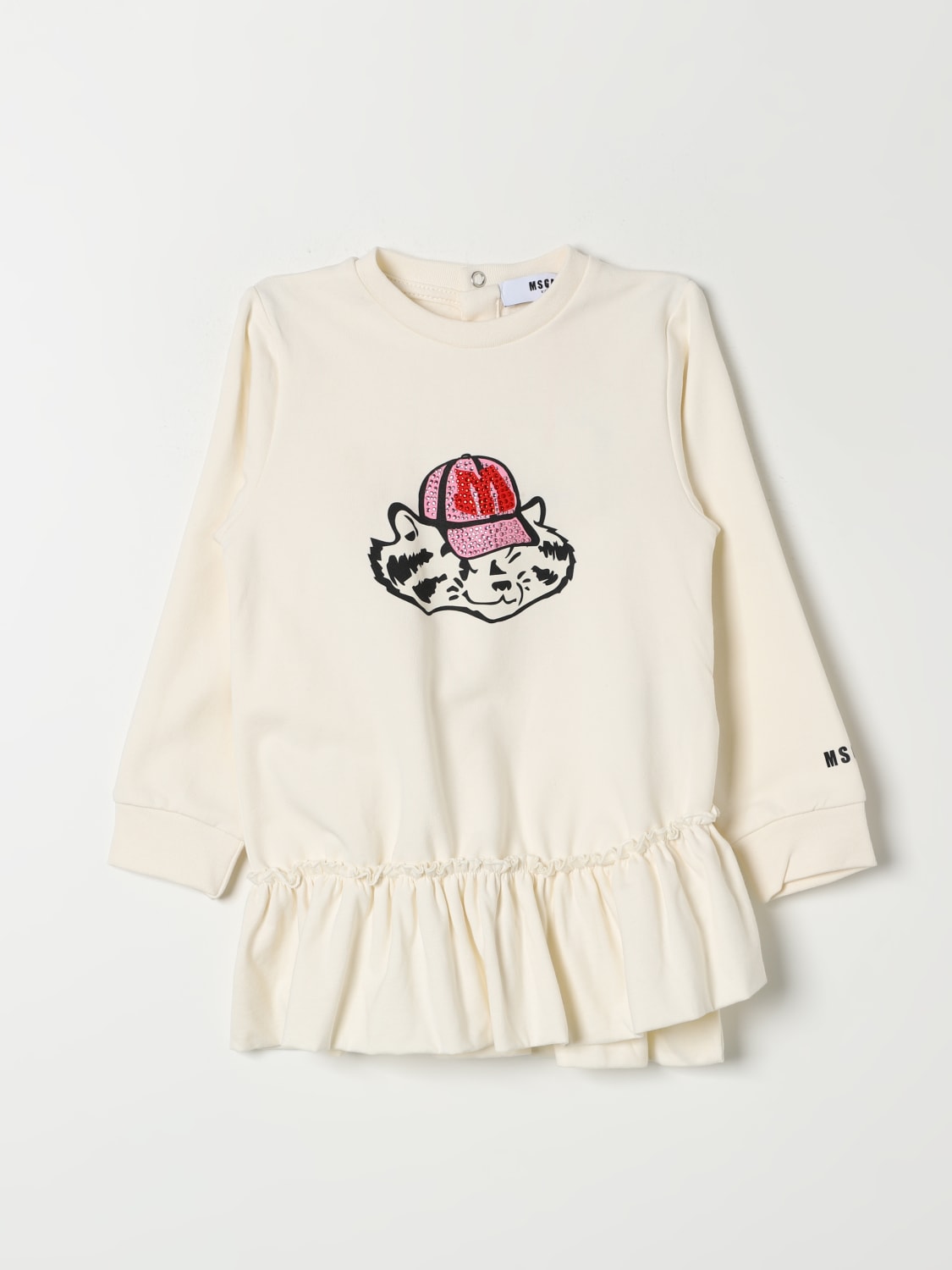 MSGM KIDS 连衣裙: 连衣裙 儿童 MSGM Kids, 奶油色 - Img 1