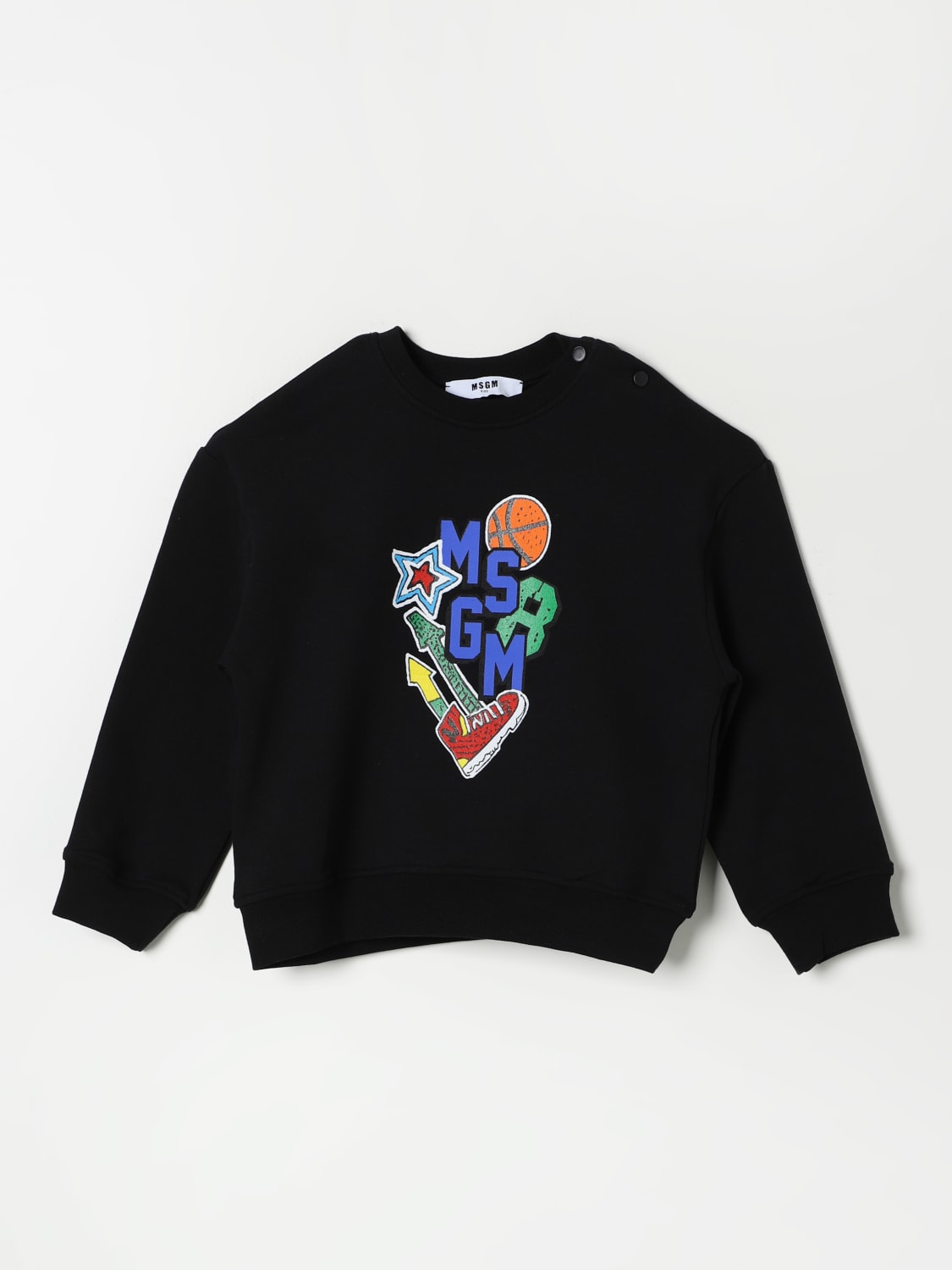 MSGM KIDS PULL: Pull enfant MSGM Kids, Noir - Img 1