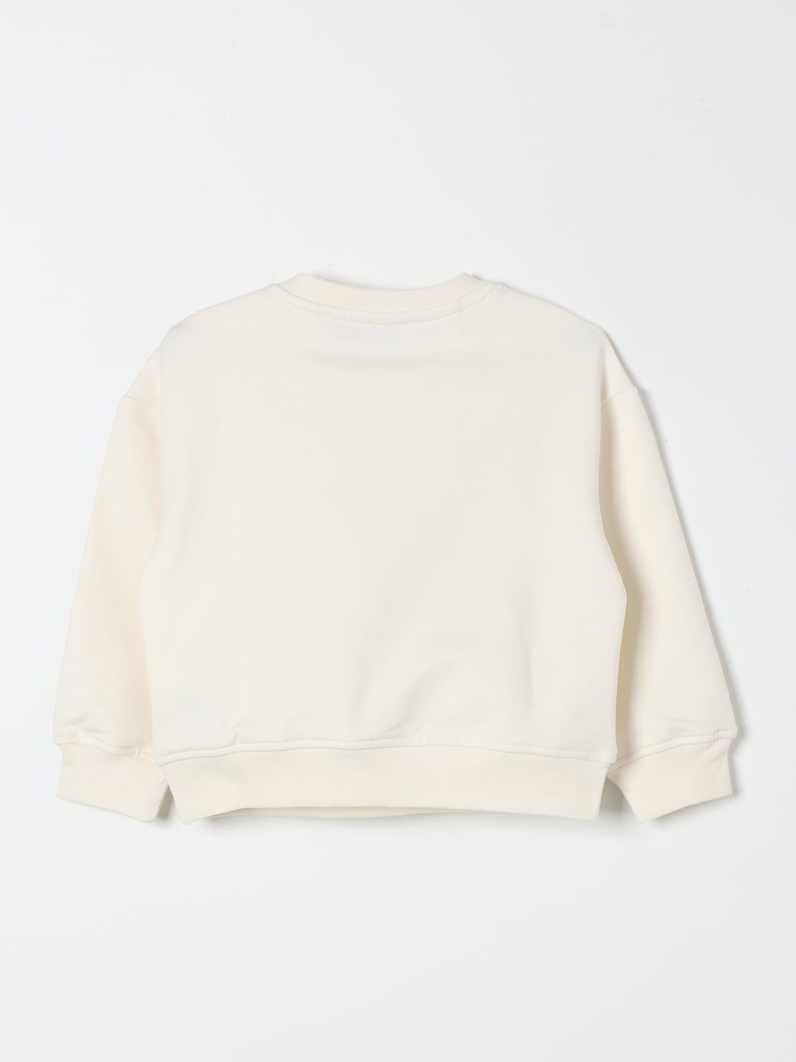 MSGM KIDS MAGLIA: Felpa a girocollo stampata MSGM Kids, Beige - Img 2