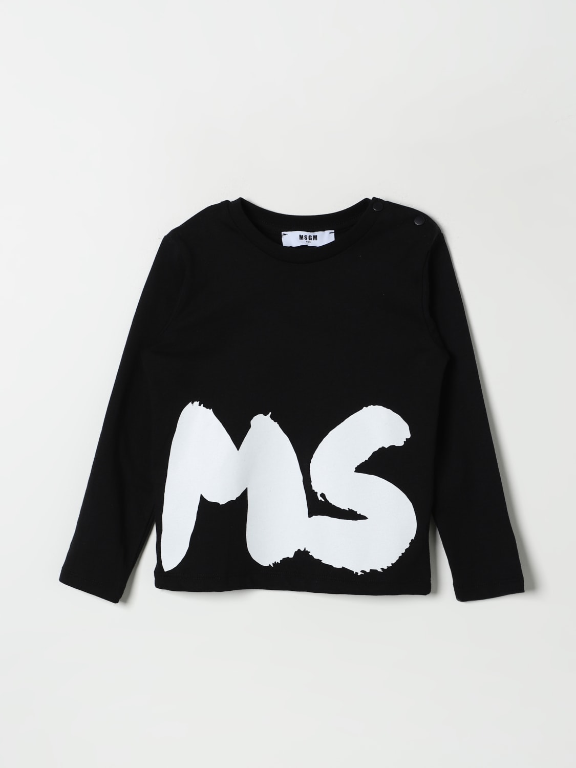 MSGM KIDS T-SHIRT: T-shirt kids MSGM Kids, Black - Img 1