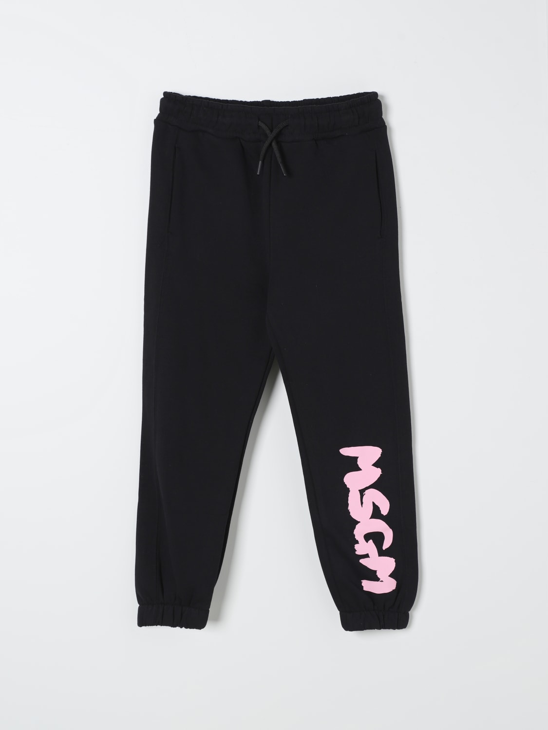 MSGM KIDS PANTS: Pants kids MSGM Kids, Black 1 - Img 1