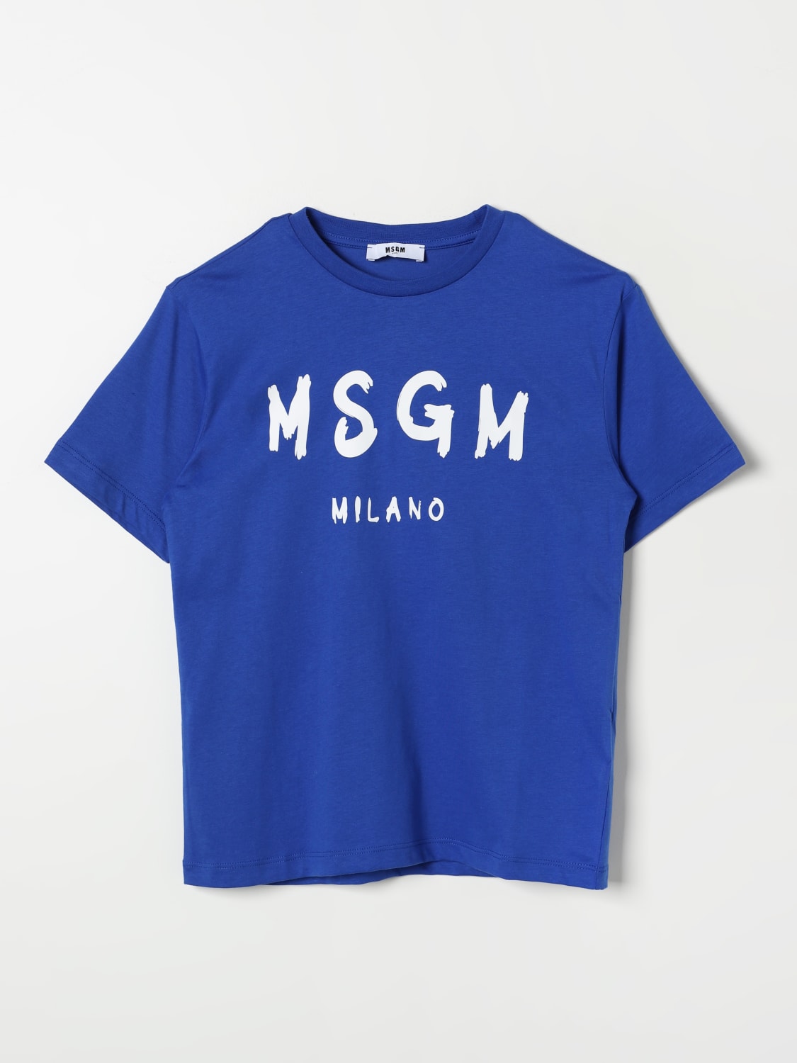 MSGM KIDS T-SHIRT: T-shirt kids MSGM Kids, Blue - Img 1