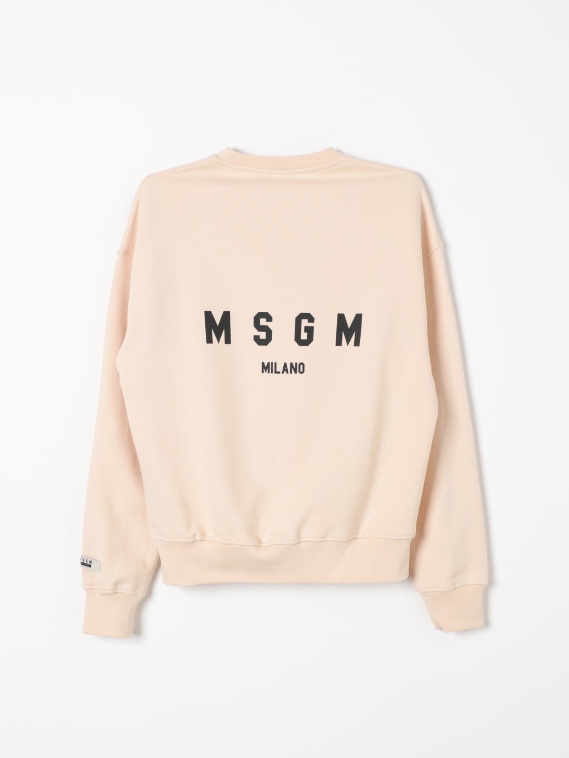 MSGM KIDS MAGLIA: Felpa a girocollo MSGM Kids, Crema - Img 2