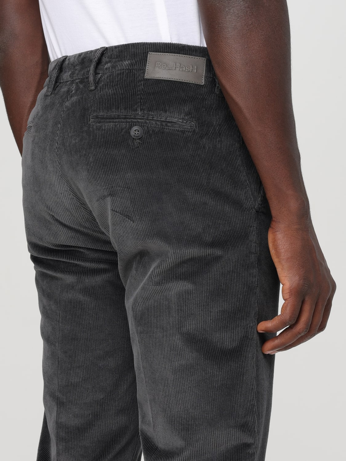 RE-HASH PANTS: Pants men Re-hash, Charcoal - Img 3