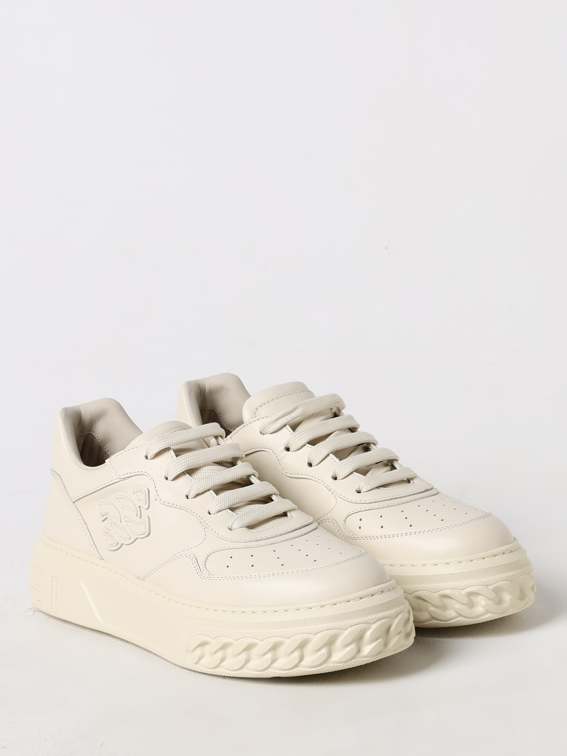 CASADEI SNEAKERS: Sneakers woman Casadei, Yellow Cream - Img 2