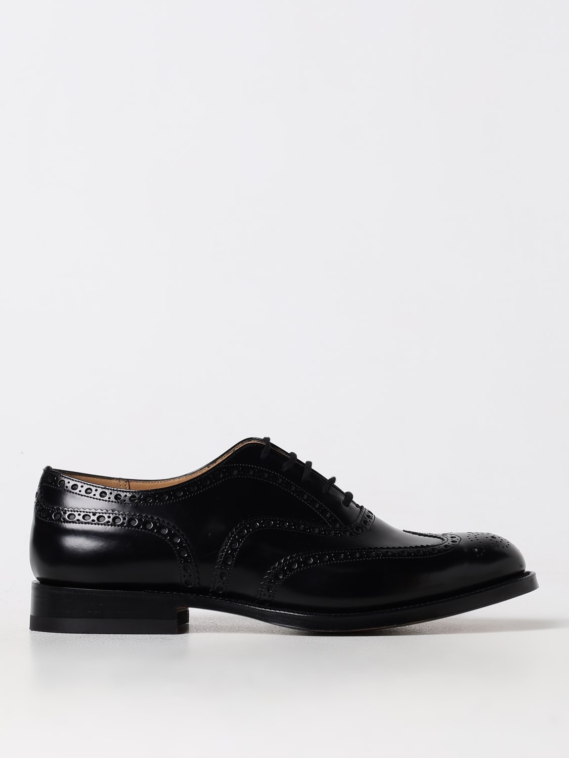 Giglio Derby Burwood Church's in pelle spazzolata con motivo brogue