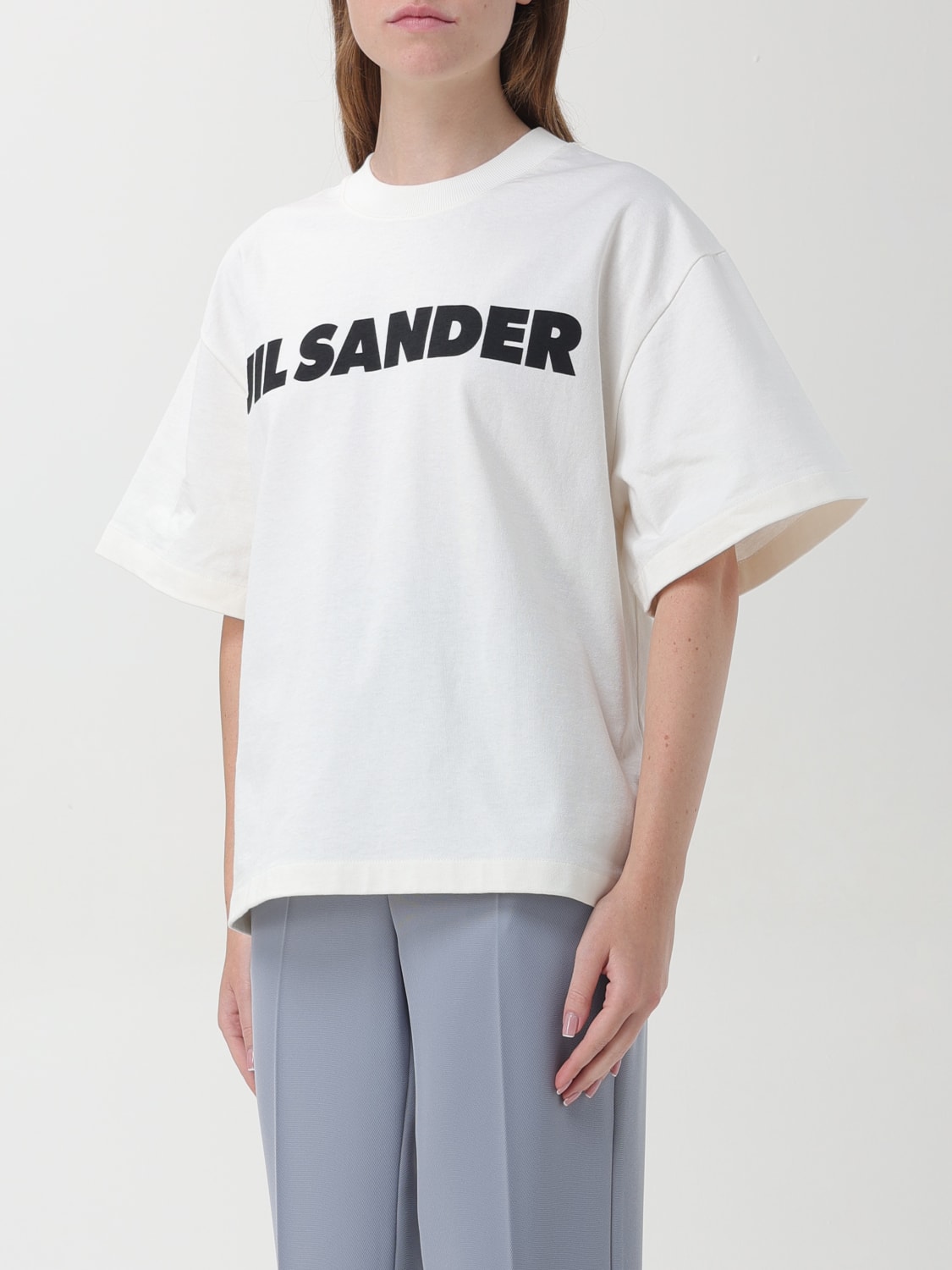 JIL SANDER T恤: T恤 女士 Jil Sander, 自然色 - Img 3