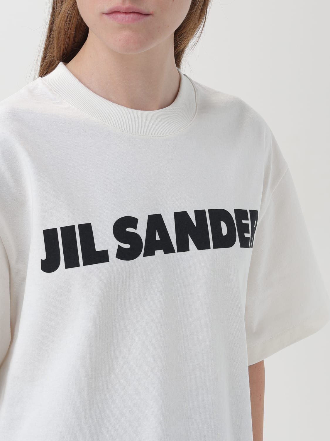 JIL SANDER T恤: T恤 女士 Jil Sander, 自然色 - Img 4